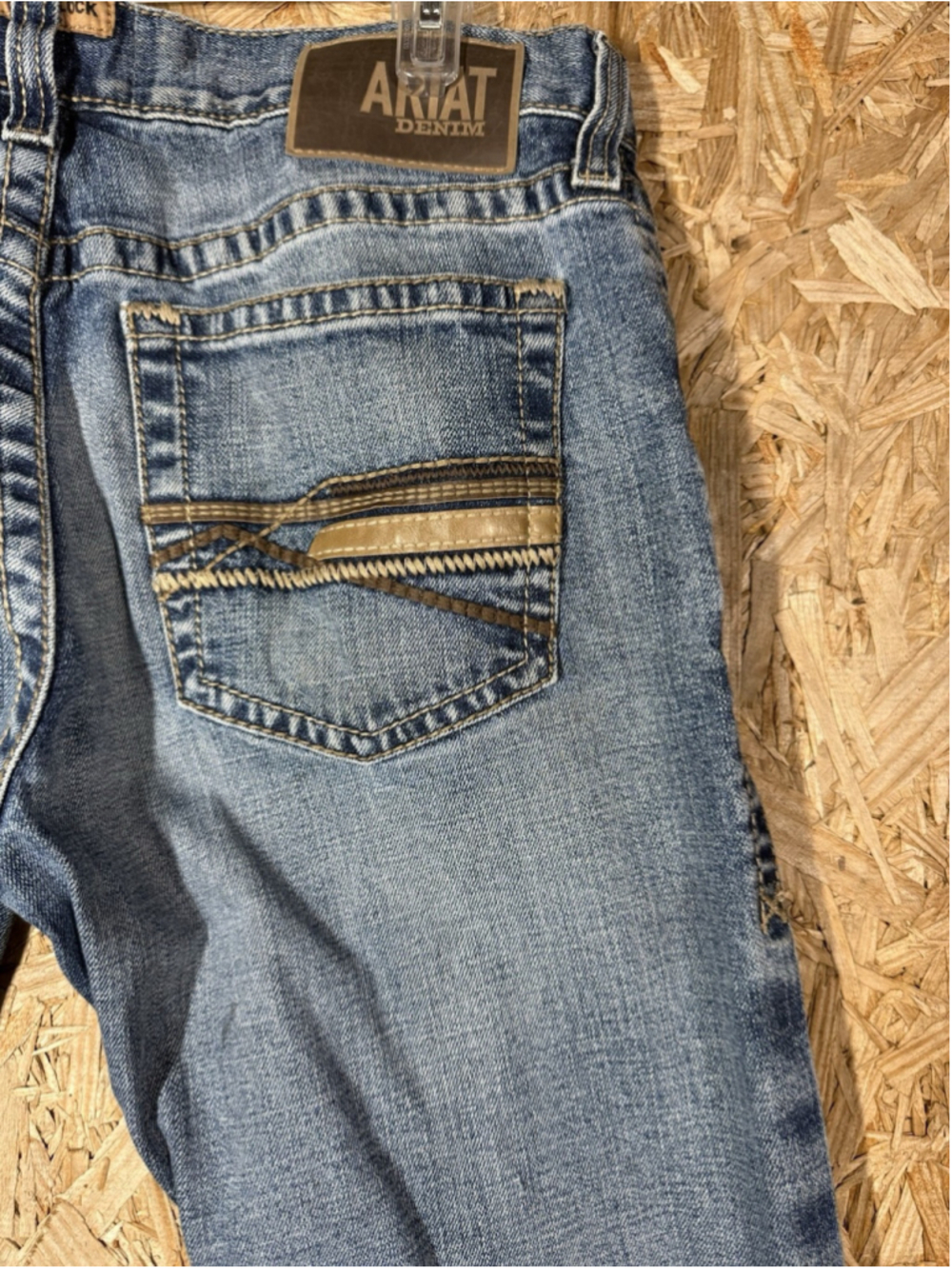 Ariat Jeans Mens 32x30 Blue Denim M7 Slim Fit Straight Cut Traditional WEAR
